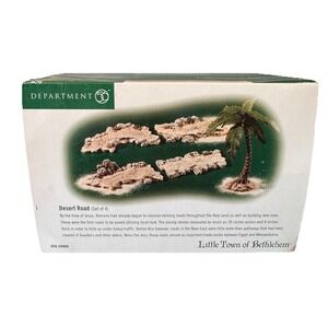 Department 56 Little Town of Bethlehem "Desert Road" 1999 #56.59909 4 Pcs